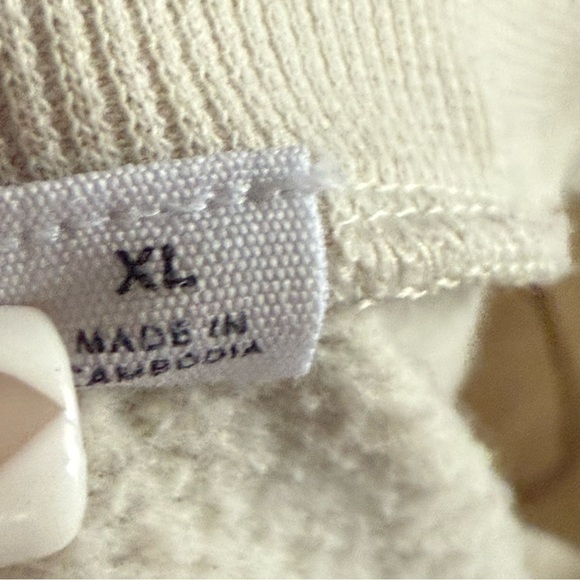 Gap Sweater Women XL Pink 2 Crewneck Patchwork Foil Long Sleeves Cotton Blend - Picture 8 of 11